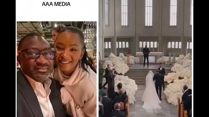 FEMI OTEDOLA WALKS DAUGHTER TEMI DOWN THE AISLE TO MARRY MR EAZI. #femiotedola #mreazi #hml #fyp 