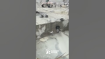 Diamond wire saw machine for granite and marble mining #stonemachine
