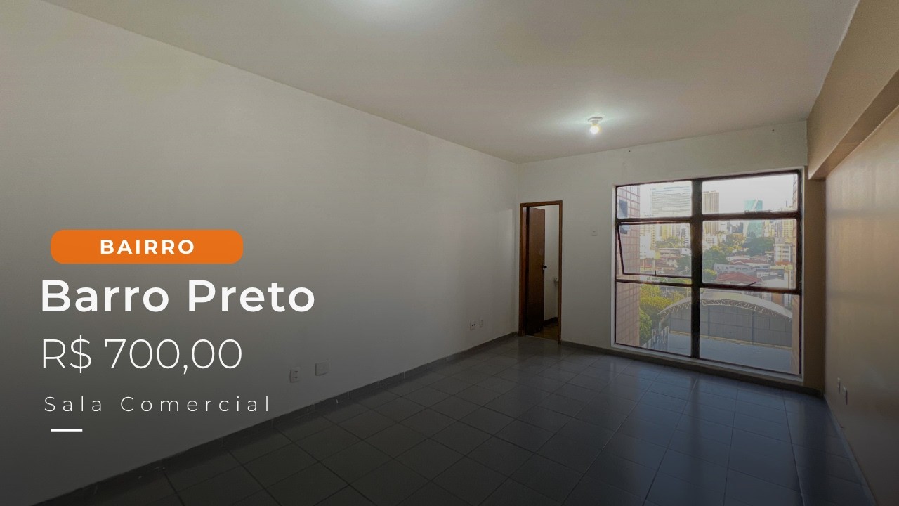 LOCAÇÃO: SALA COMERCIAL - BARRO PRETO - BH/ MG (CÓDIGO: 1185059)