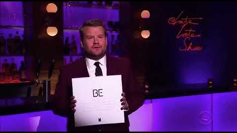 BTS "Life Goes On " The  late late show with James Corden