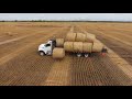 Self Loading-Self Unloading Round Bale Truck