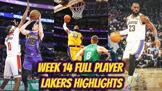 Lakers Week 14 Full Player Highlights Vs Wizards, Celtics, Warriors Week Record 3-0