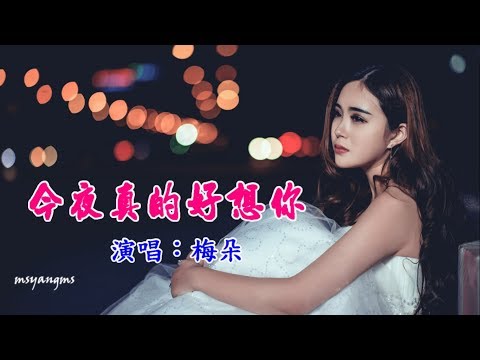 今夜真的好想你　梅朵（好聽）