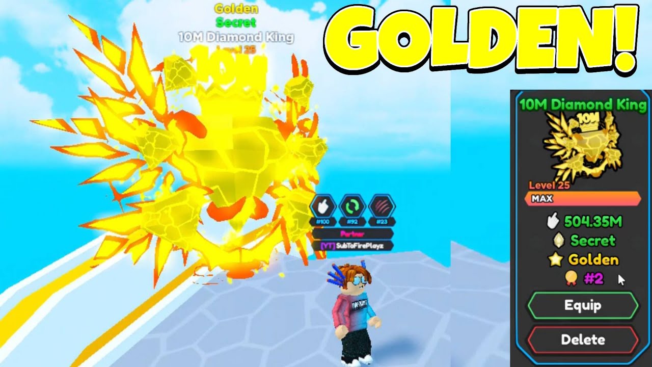 🤑✨ GOT THE GOLDEN 10M DIAMOND KING SECRET In Tapping Legends X I Roblox