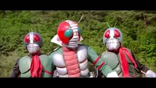 戦え 仮面ライダーV3 1番　水木一郎 ２番　宮内洋 ３番　子門真人 共演　つないでみた　　　　　仮面ライダーV3対デストロン怪人