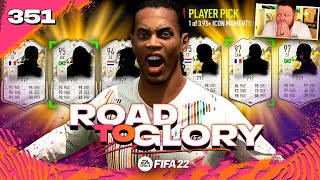 I opened 2x 93+ ICON MOMENTS PLAYER PICKS!!! FIFA 22 Road to Glory #351