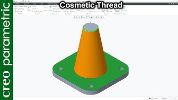 Cosmetic thread in Creo Parametric