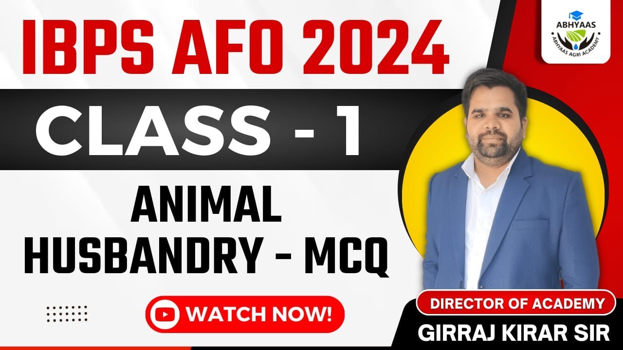 IBPS AFO ANIMAL HUSBANDRY IMPORTANT MCQ CLASS 1 YouTube IBPS AFO ANIMAL HUSBANDRY IMPORTANT MCQ CLASS 1 YouTube