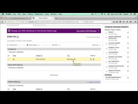 How to add A Record and CNAME DNS entries in GoDaddy domain to work with Shopify