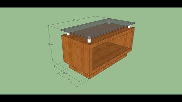 Membuat meja tamu dengan Sketchup