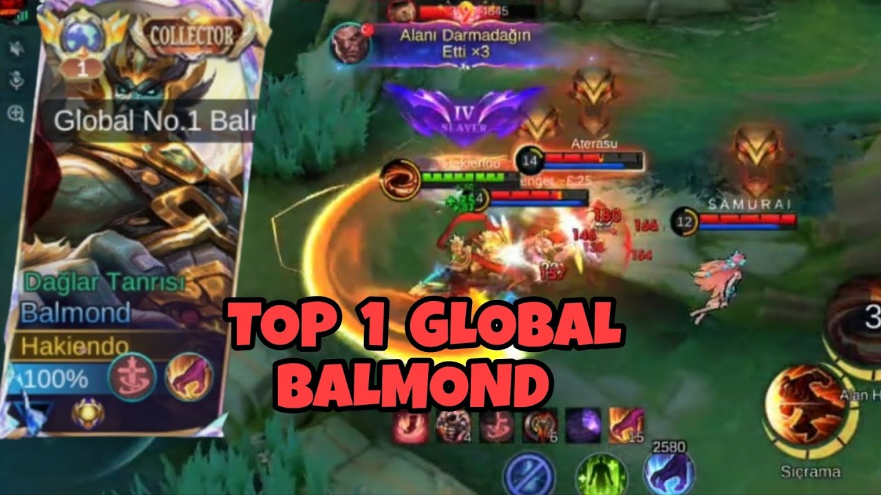 Top 1 Global Balmond Hakiendo - Rank maçı yayın kesit | Mobile Legends 