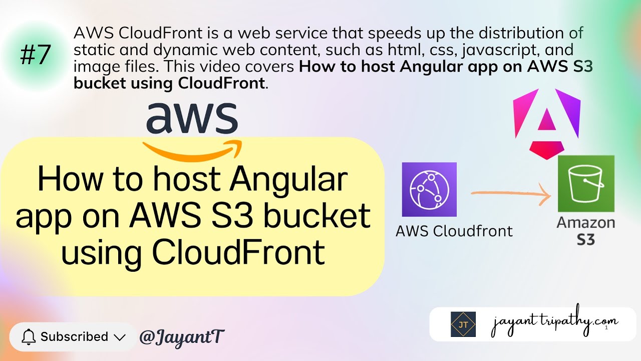 How to host Angular app on AWS S3 bucket using Cloud Front | AWS ...