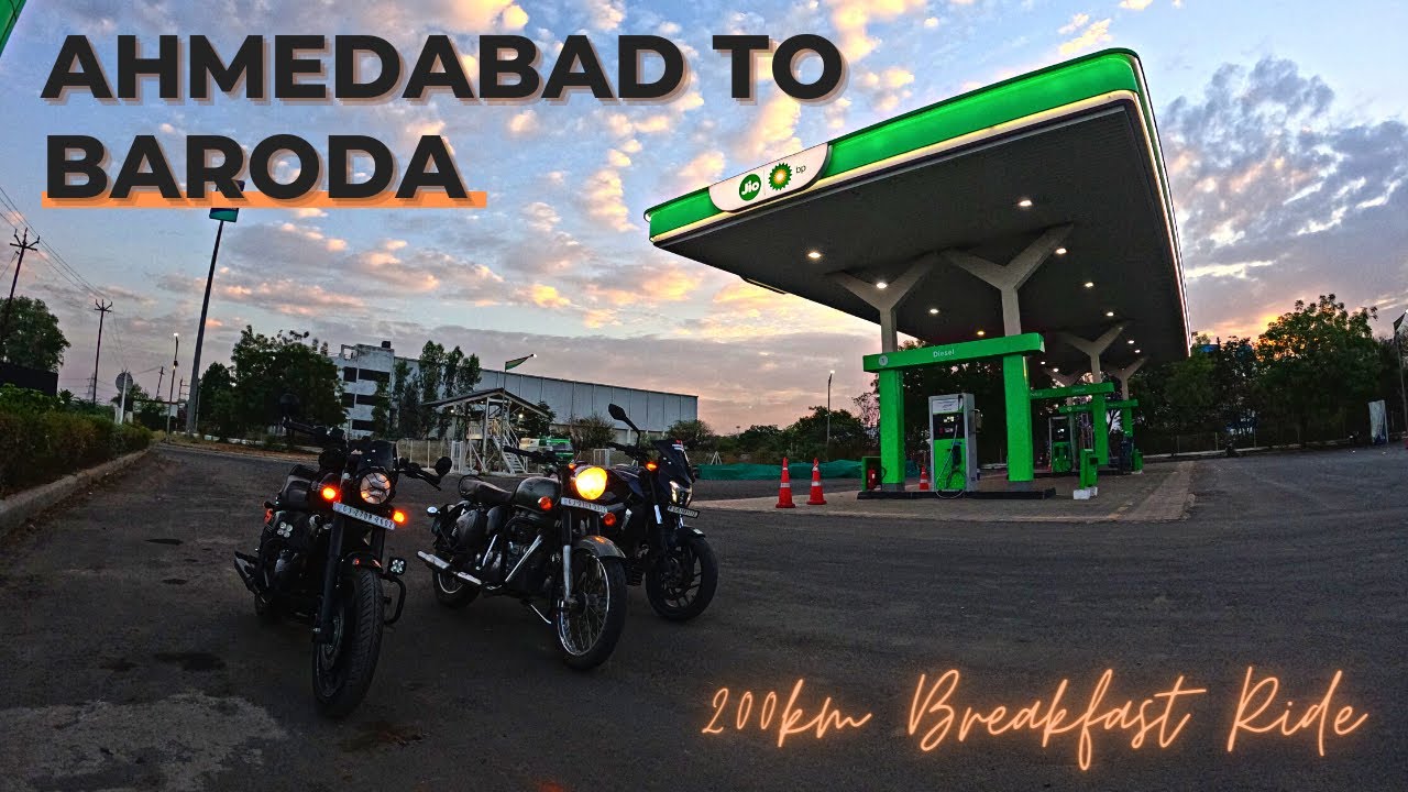 200kms Breakfast Ride ahmedabad baroda vadodara sevusal bike 