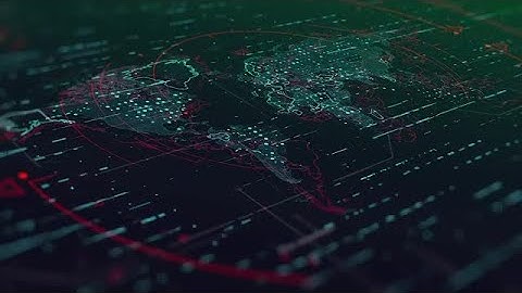 Futuristic World Map Stock Motion Graphics