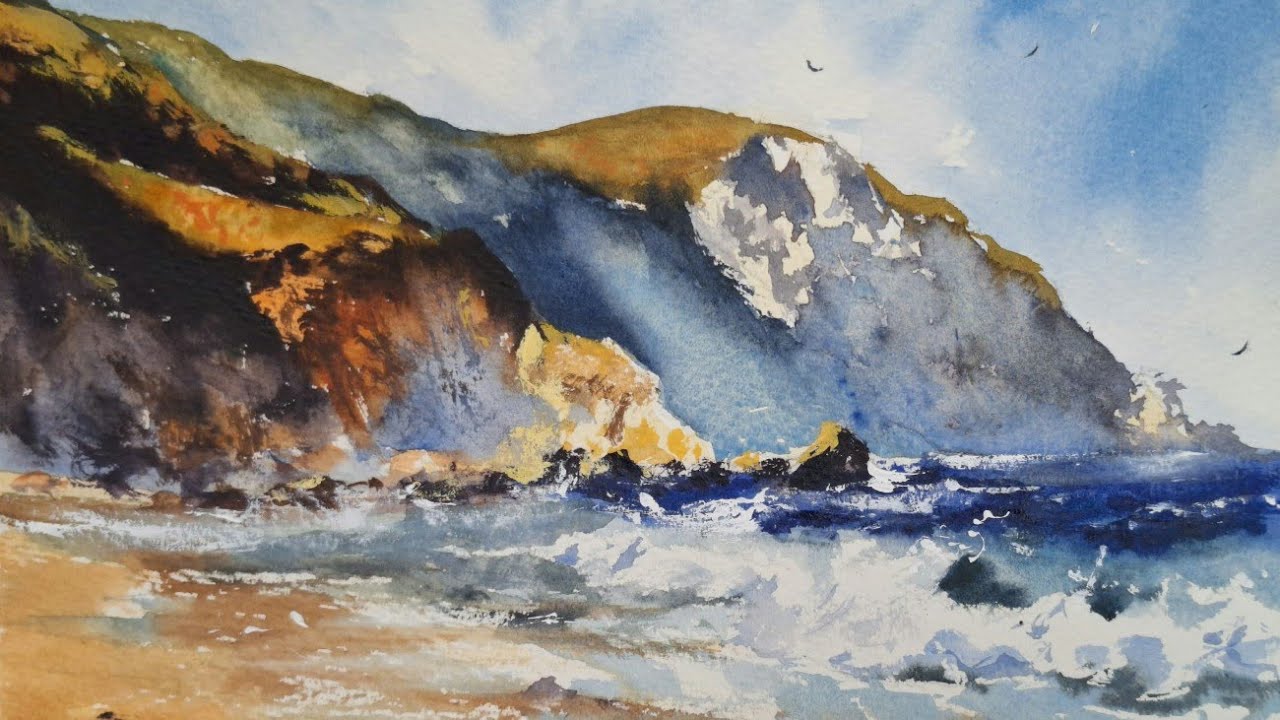 How to paint a seascape in watercolours