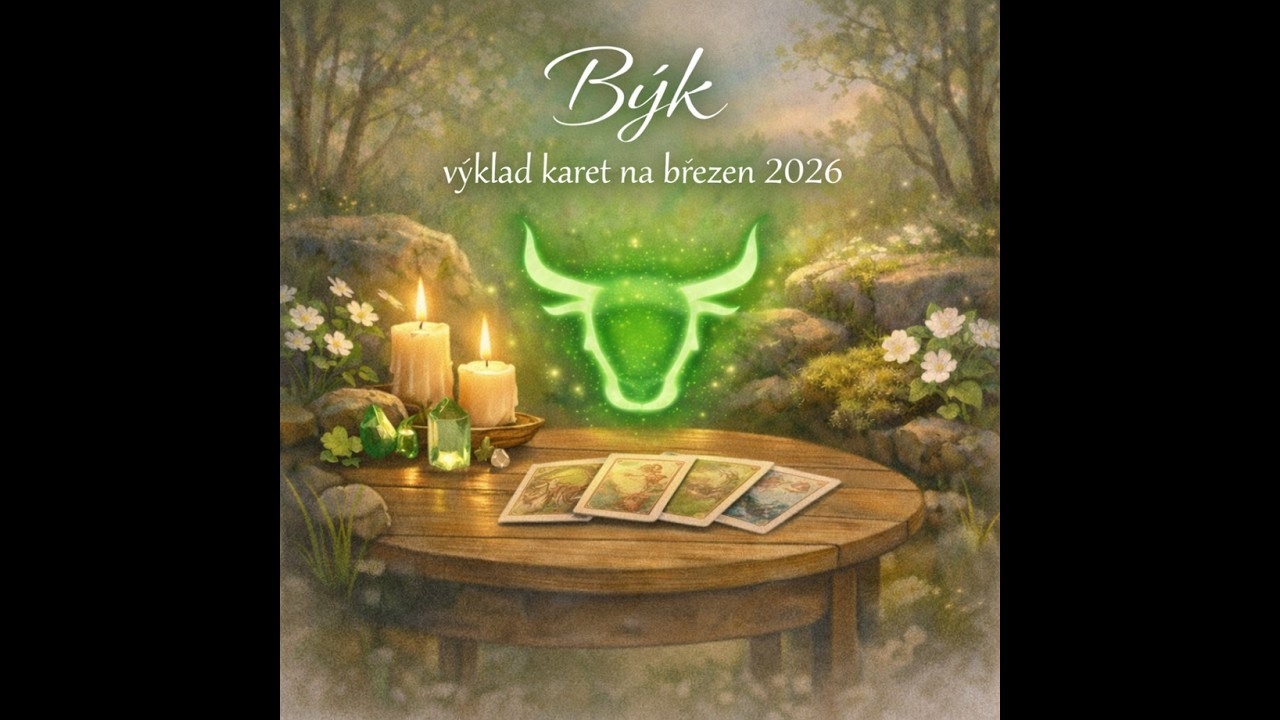 ✨ Březen 2026 – měsíční výklad karet pro znamení BÝK ♉ (práce • vztahy • energie měsíce)