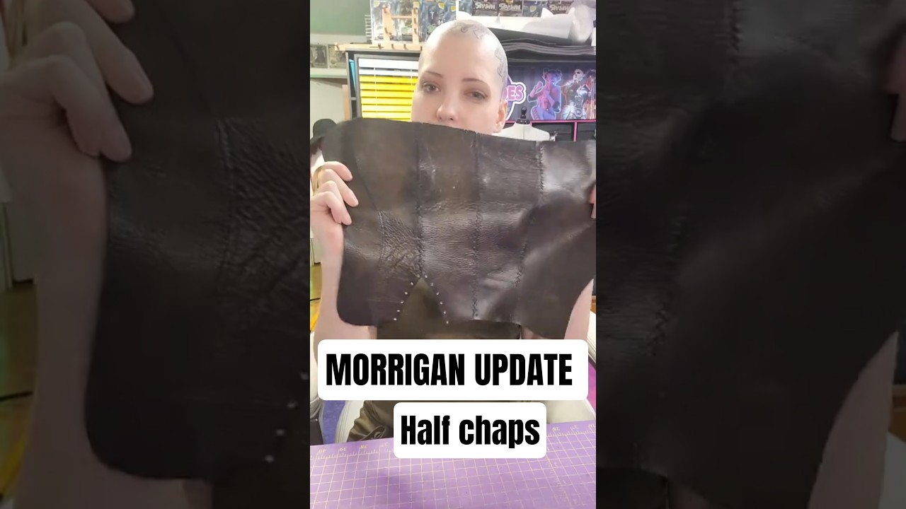 Morrigan cosplay update: Chaps #shorts #cosplay