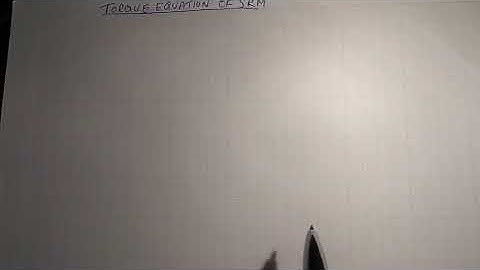 Switched reluctance motor Torque equation derivation