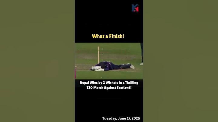 Nepal vs Scotland #Nepal Defeats Scotland with Just 2 Wickets Left #sandiplamichhane #sports