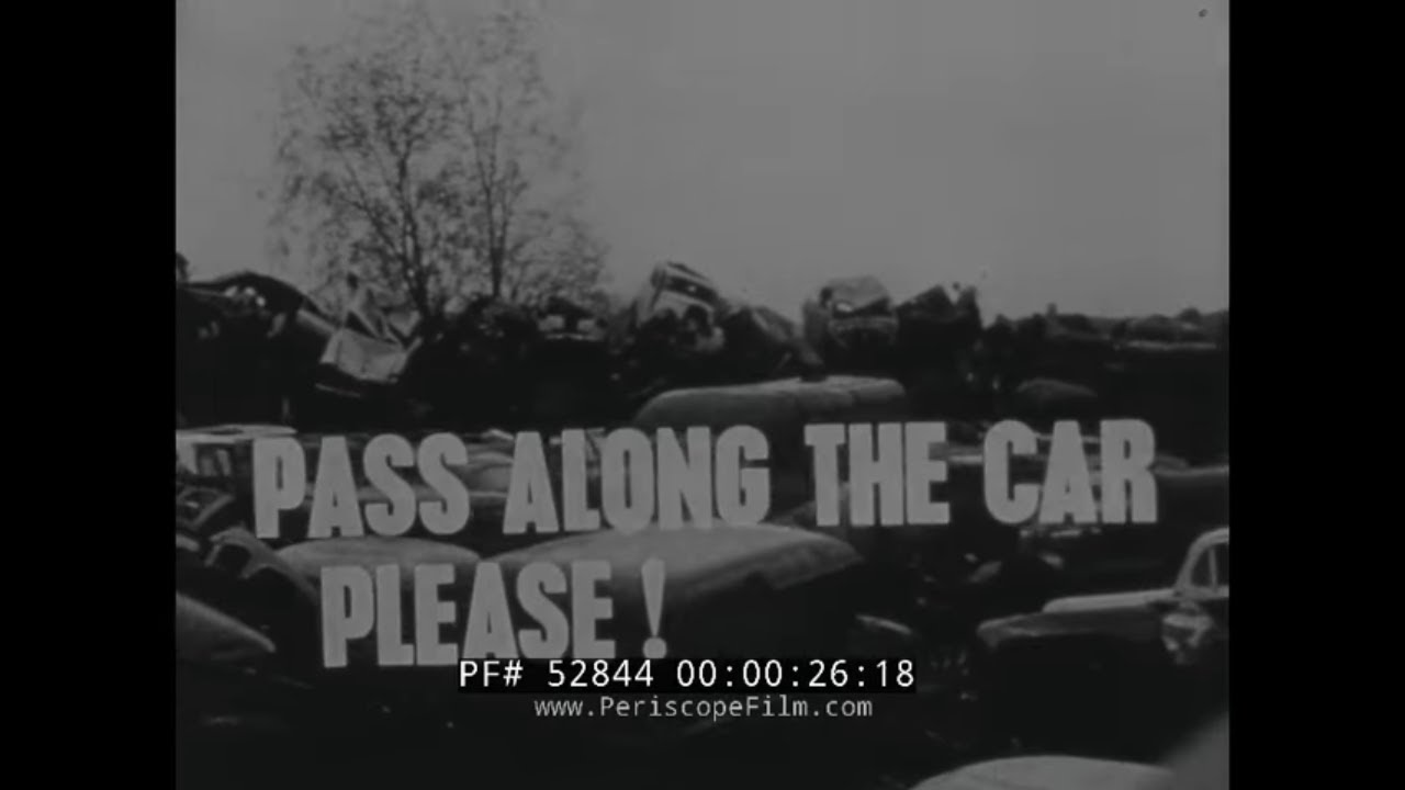 1970s BRITISH AUTO JUNKYARD, STEEL RECYCLING PROLER PROCESS PROMOTIONAL FILM 52844