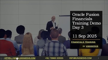 Oracle Fusion Financials Training Demo | Day 3 (11 Sep 2025) | Online Course | 100% Job Assist ✅