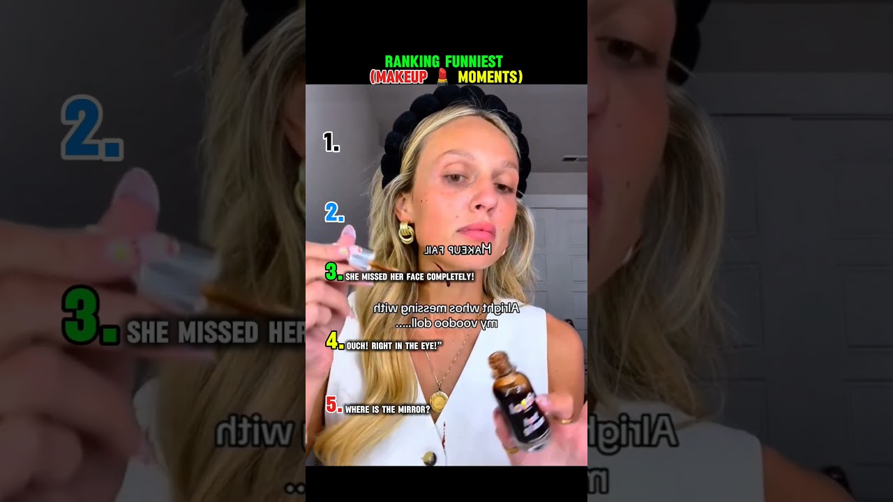 ranking funniest makeup 💄 moments 🤣#shorts #funnyyeartop5