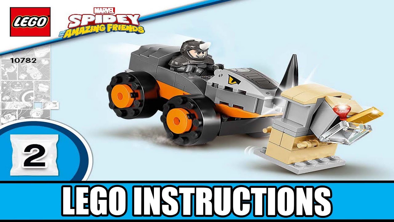 Marvel Super Heroes - Hulk vs Rhino Truck Showdown LEGO instructions
