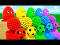 Colorful Magic Surprise Eggs Color Balls Learn Colors DuZoo Kids Songs 
