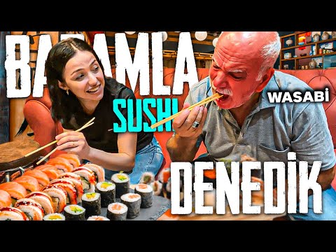 ZEHİR ALİYLE SUSHİ DENEDİK | ŞUSİ ! | WASABİYİ YUTTU