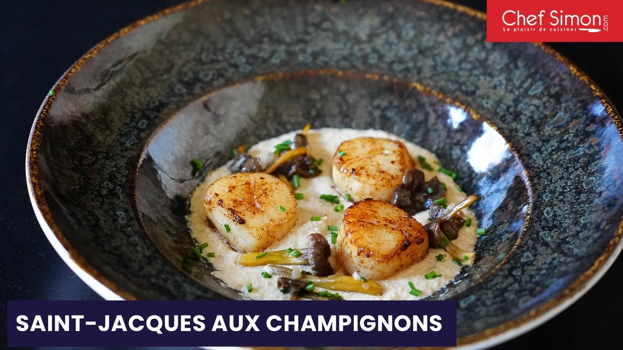 Noix de saint-jacques sautées aux champignons
