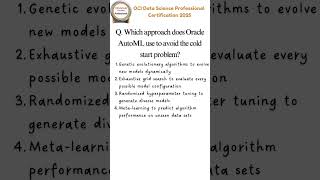 12 Oci Data Science Professional Certification 2025