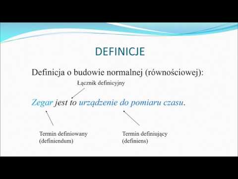 Wideo: Jaki jest przykład precyzyjnej definicji?