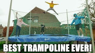 CREATING THE BEST BACKYARD TRAMPOLINE SET-UP EVER!