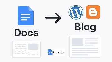 Publish Google Docs to WordPress & Blogger | Tenwrite Explainer
