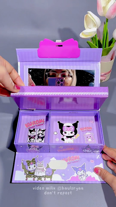 cute kuromi pencil case🤏 #pencilcase #kuromipencilcase #shortvideo #shopeehaul #shortvideo
