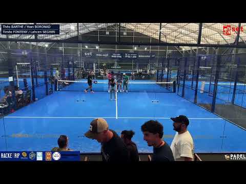 1/4 - P1000 MESSIEURS SET PADEL NARBONNE : BARTHE / BORONAD VS FONTENY / SEGHIRI