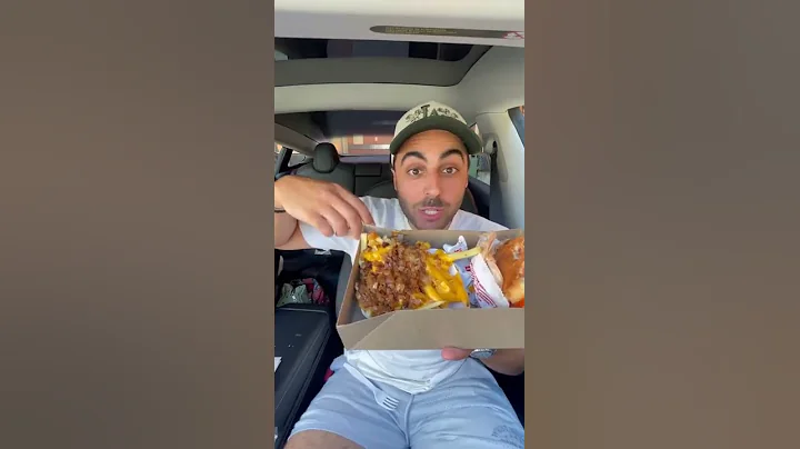 In-N-Out w Canes Sauce - ASMR Mukbang #Shorts