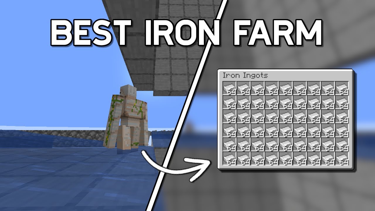 Best iron farm minecraft java 1 21 4 7 000 iron ingots per hour youtube