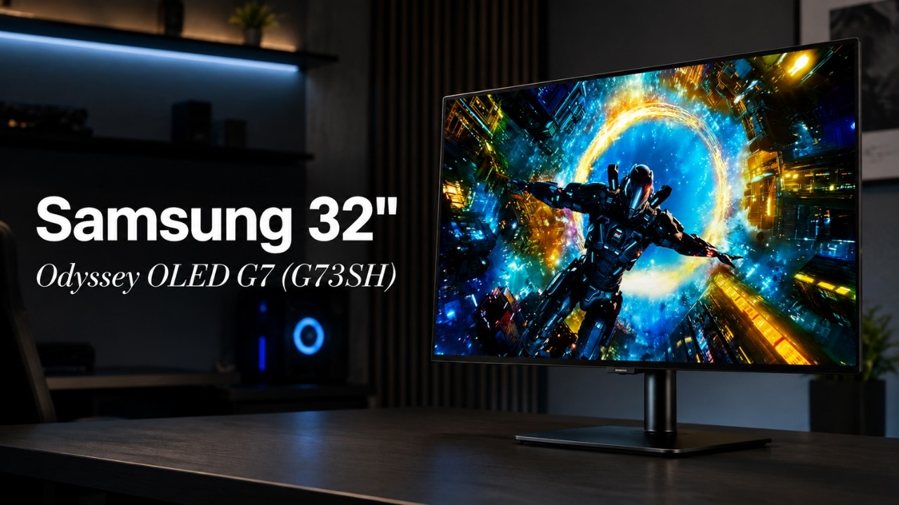 Màn hình Gaming Samsung Odyssey OLED G7 G73SH LS32HG732SEXXV 32 inch 4K 165Hz 0.03ms OLED Dual Mode