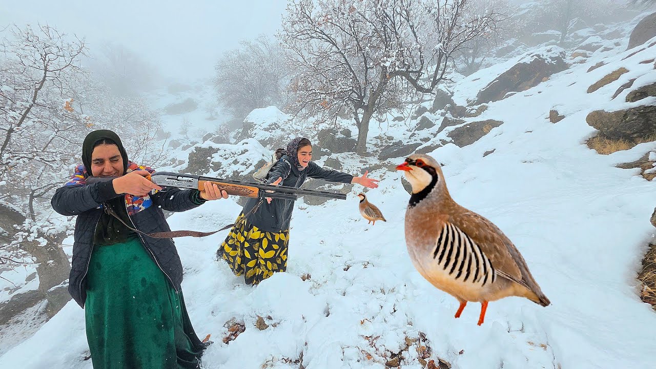 ❄️🔥 Snowy Day Kebab Hunt! Did Soghra the Nomad Woman Succeed? 😱