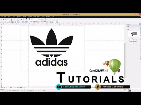 Creating Adidas Logo | Coreldraw Tutorial | For Beginners
