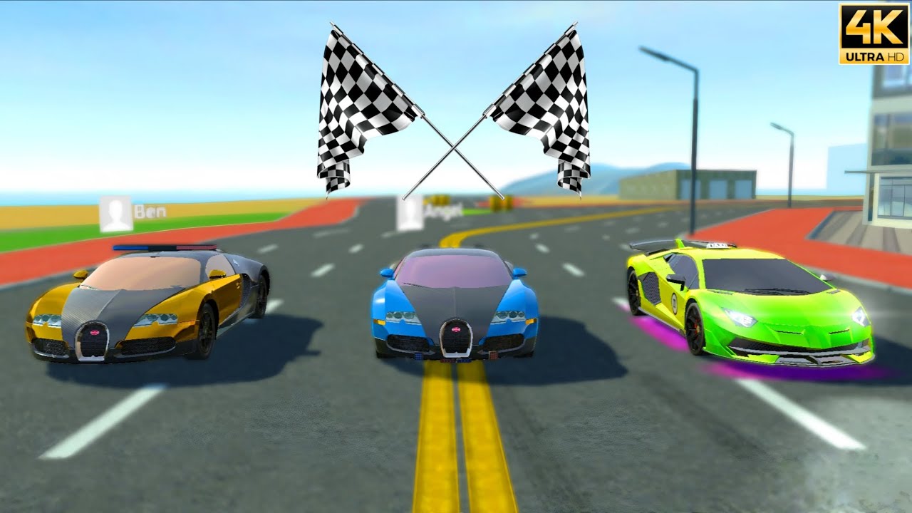 Bugatti Veyron Vs Lamborghini Svj 63 Car Race? Car Simulator 2 | New Update Gameplay 