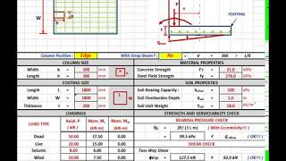 FOOTING DESIGN_ECCENTRIC AND CONCENTRIC_EXCEL SPREADSHEET