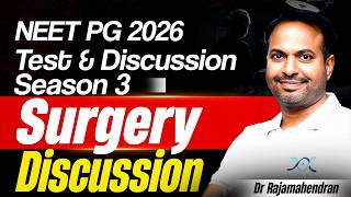 Surgery Test & Discussion | NEET PG Important Topics | NEET PG T&D | NEET PG Preparation |NEET PG'26