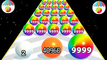 BALL RUN 2048 infinity 🆚 spooky bounce 2048 Gameplay Walkthrough part 28