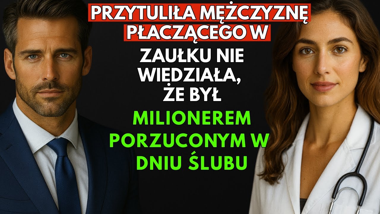 Przytuliła mężczyznę płaczącego w zaułku — nie wiedziała, że był milionerem porzuconym w dniu ślubu