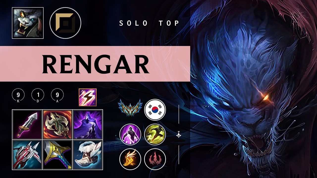 Rengar Top vs Sion - KR Challenger Patch 26.04