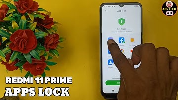 How To Apps lock in Redmi 11 prime | Redmi 11 prime में App lock कैसे करें