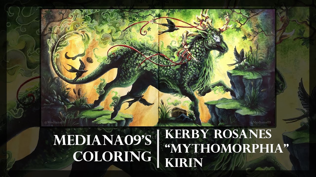 [Mythomorphia. Kirin] by Kerby Rosanes - SpeedColoring / Мифоморфозы. Кирин