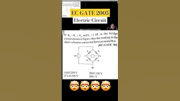 EC GATE 2005 - Electric Circuit | Networks Theory | GATE Exam Explaination in Tamil #shorts #gate